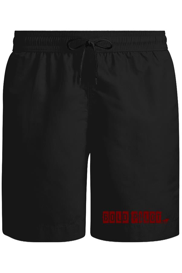 Bold Pilot Unisex Siyah Şort