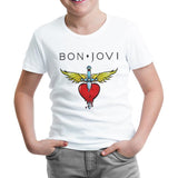 Bon Jovi White Kids Tshirt