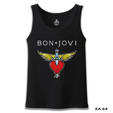 Bon Jovi Siyah Erkek Atlet