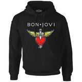 Bon Jovi Siyah Erkek Fermuarsız Kapşonlu
