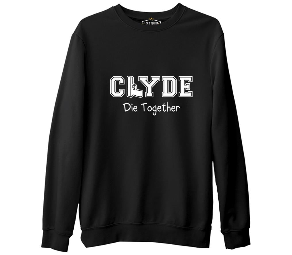 Bonnie and Clyde - Clyde Siyah Erkek Kalın Sweatshirt