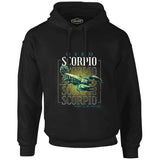 Born Scorpio Siyah Erkek Fermuarsız Kapşonlu