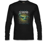 Born Scorpio Siyah Erkek Sweatshirt