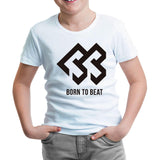 Born to Beat - Logo Beyaz Çocuk Tshirt