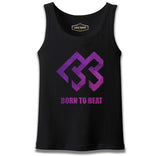 Born to Beat - Logo Grain Siyah Erkek Atlet