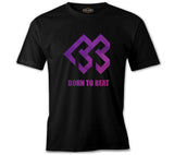 Born to Beat - Logo Grain Siyah Erkek Tshirt