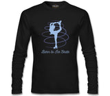 Born to Ice Skate Siyah Erkek Sweatshirt