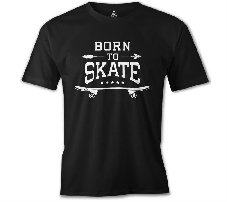 Born to Skate Siyah Erkek Tshirt