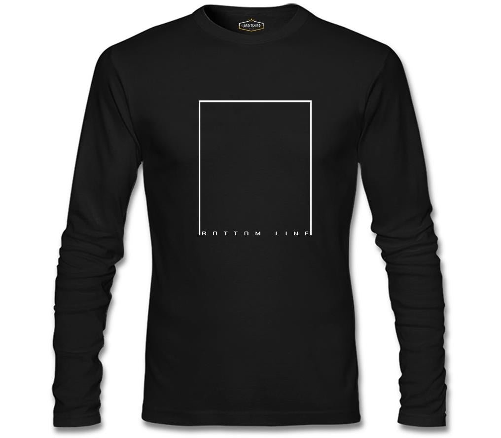 Bottom Line Siyah Erkek Sweatshirt
