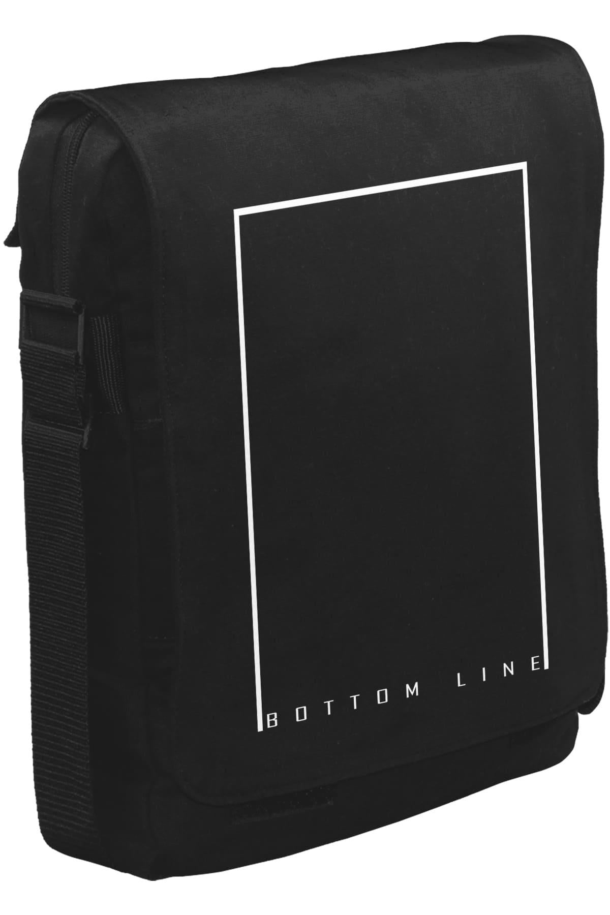 Bottom Line Unisex Siyah Postacı Çanta