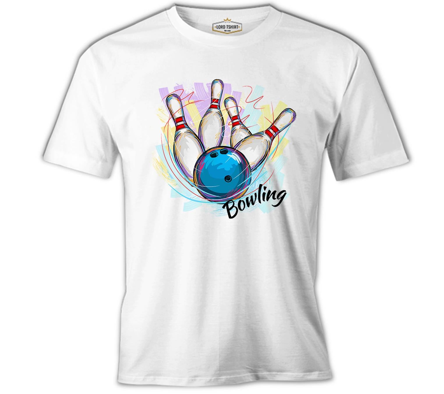Bowling - Shot White Men's Tshirt 
