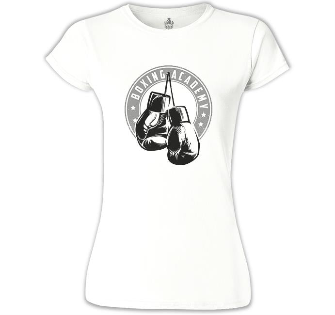 Boxing - Eldiven Beyaz Kadın Tshirt