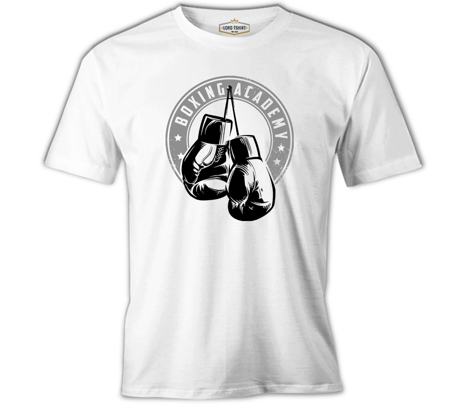 Boxing - Eldiven Beyaz Erkek Tshirt