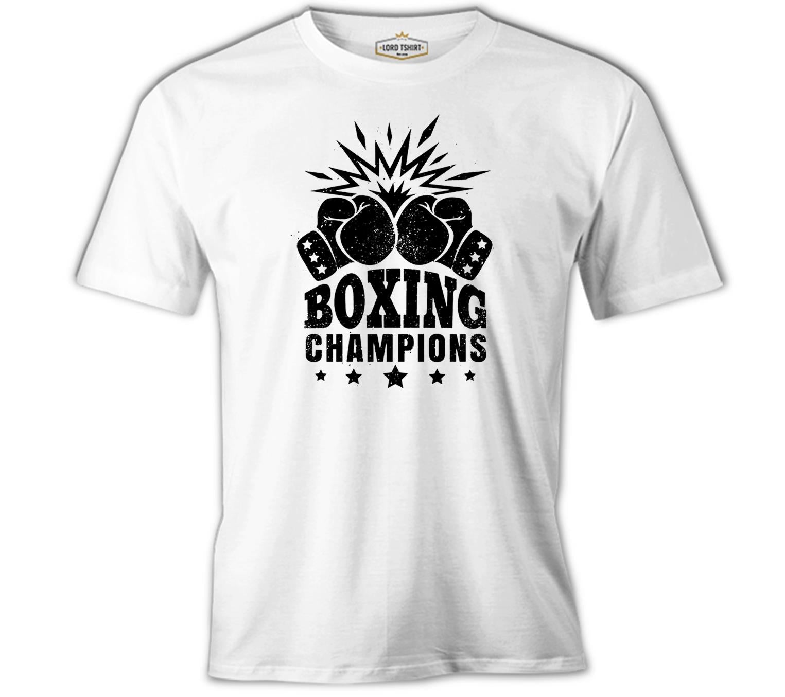 Boxing - Şampiyon Beyaz Erkek Tshirt