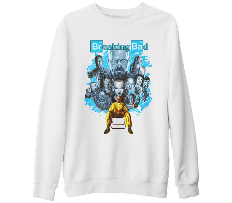 Breaking Bad 2 White Thick Sweatshirt