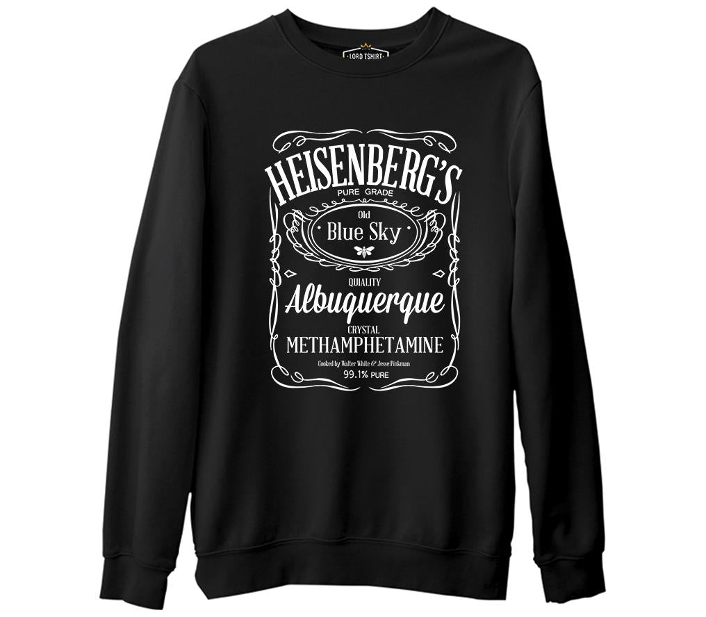 Breaking Bad - Heisenberg's  Siyah Erkek Kalın Sweatshirt