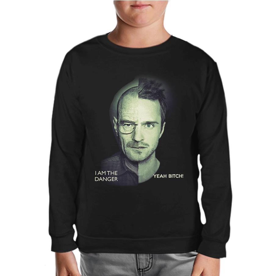 Breaking Bad - I am The Danger Black Kids Sweatshirt