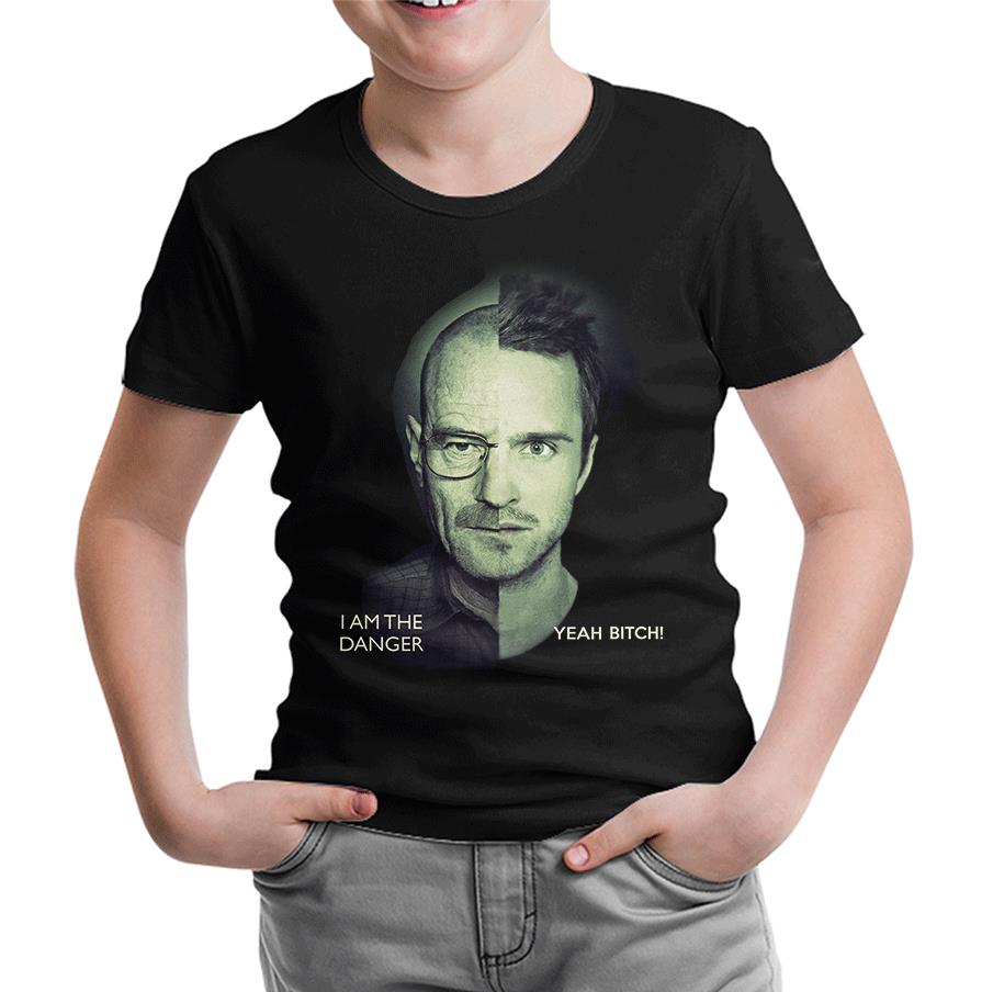 Breaking Bad - I am The Danger Siyah Çocuk Tshirt