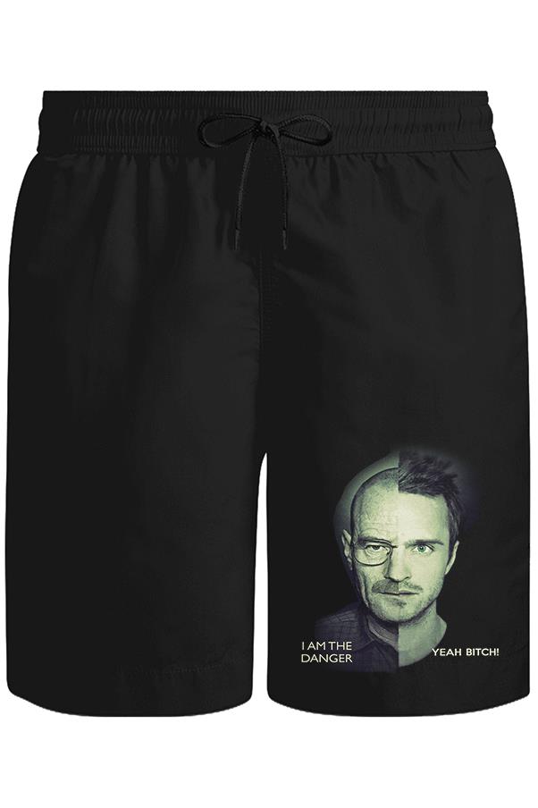 Breaking Bad - I am The Danger Unisex Siyah Şort