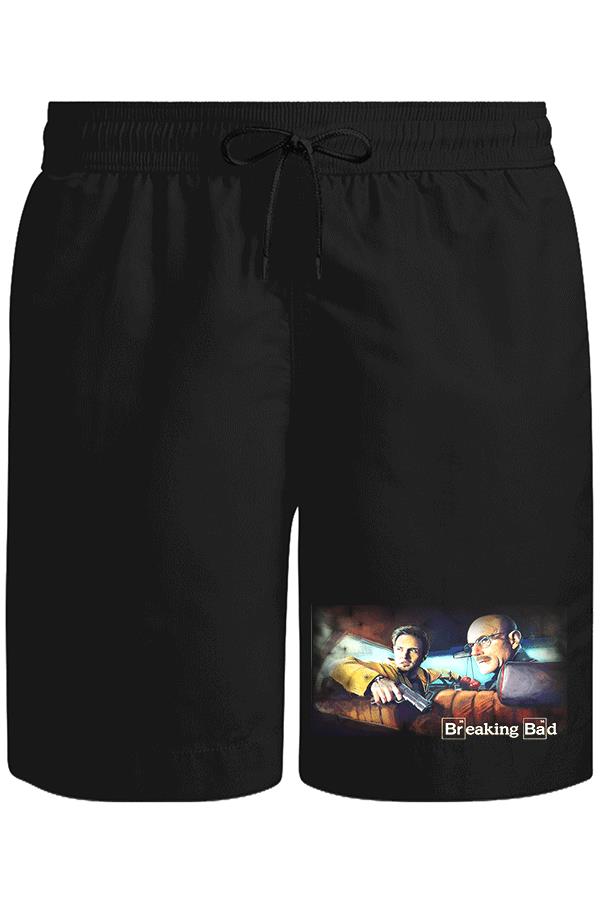 Breaking Bad - In the Car Unisex Siyah Şort
