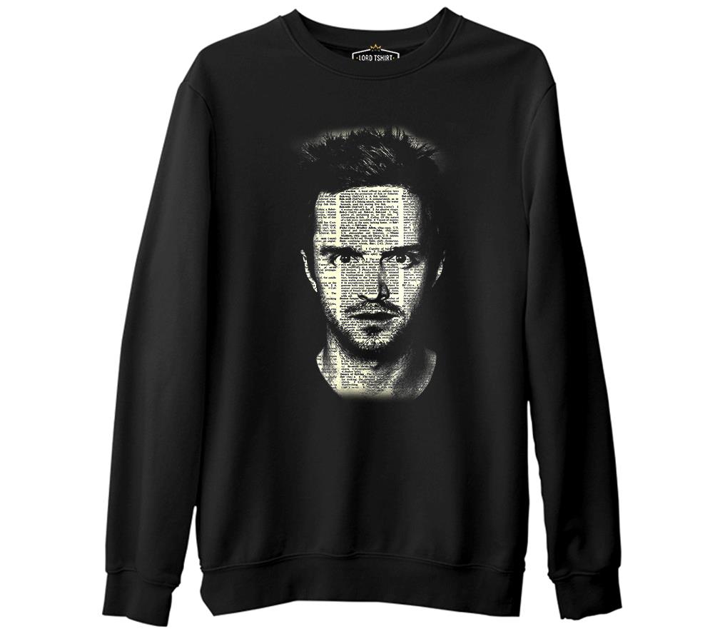 Breaking Bad - Jesse  Siyah Erkek Kalın Sweatshirt