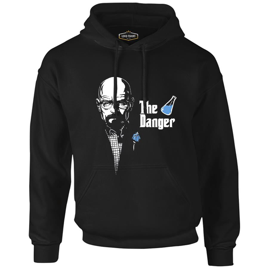 Breaking Bad - The Blue Danger Siyah Erkek Fermuarsız Kapşonlu