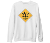 Breaking Bad - Toxic Beyaz Kalın Sweatshirt
