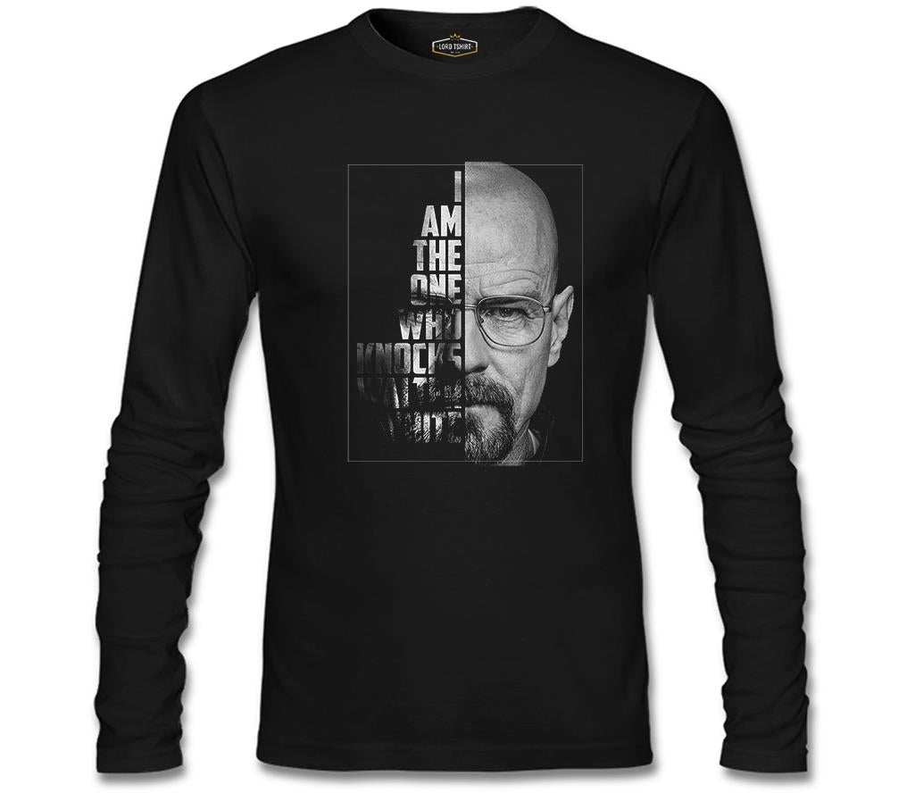 Breaking Bad - Who Knocks Walter White Siyah Erkek Sweatshirt