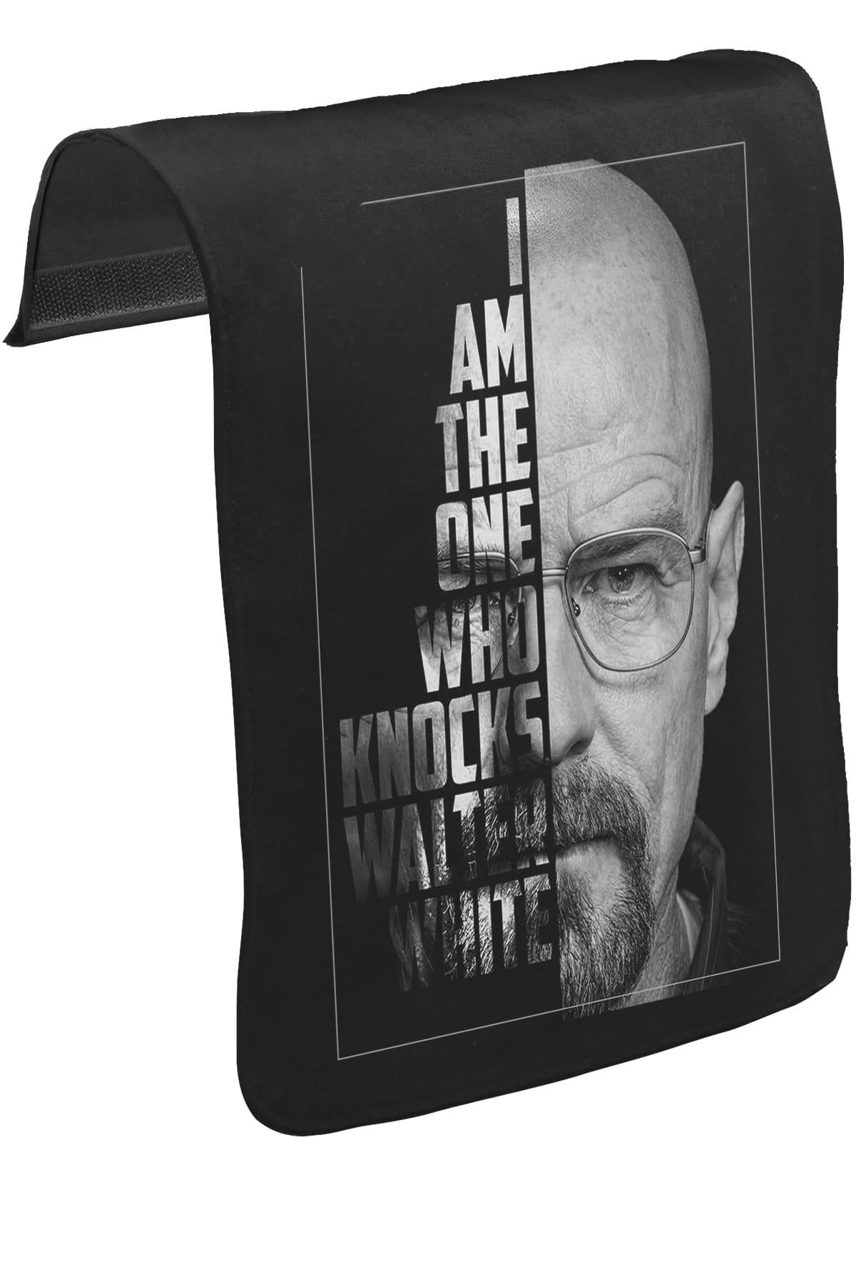 Breaking Bad - Who Knocks Walter White Unisex Siyah Tak-Çıkar Postacı Çanta Kapağı CK-1122