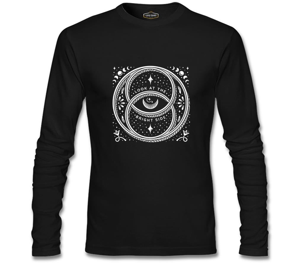 Bright Side Siyah Erkek Sweatshirt