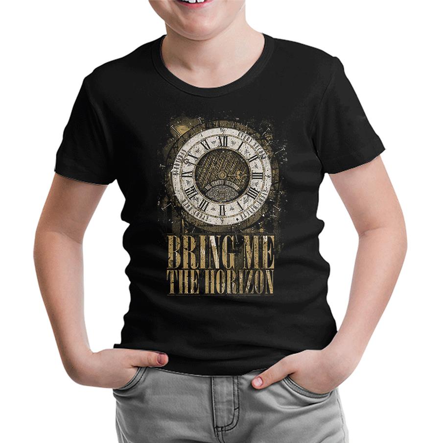 Bring me the Horizon - Clock Siyah Çocuk Tshirt