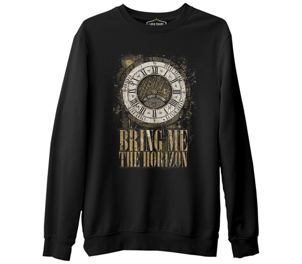Bring me the Horizon - Clock  Siyah Erkek Kalın Sweatshirt
