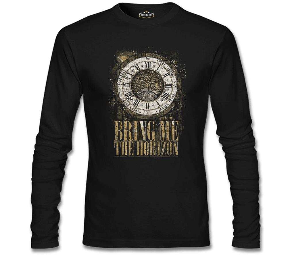 Bring me the Horizon - Clock Siyah Erkek Sweatshirt