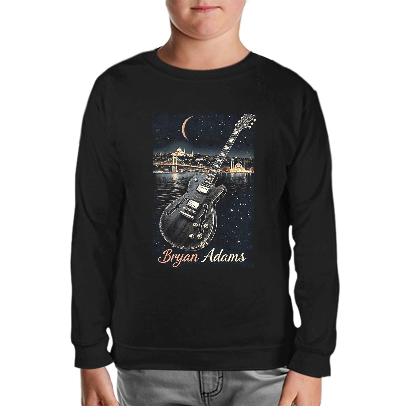 Bryan Adams - Guitar Istanbul Black Kids Sweatshirt