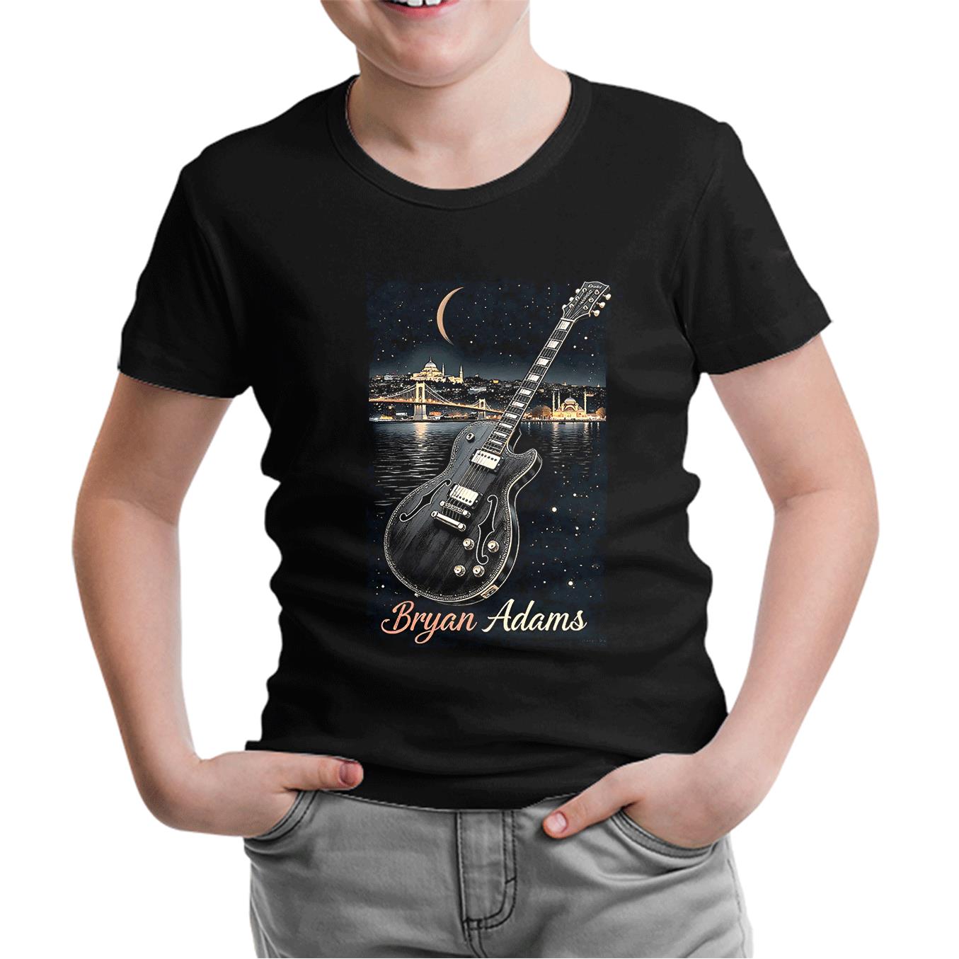 Bryan Adams - Guitar Istanbul Black Kids T-shirt