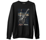 Bryan Adams - Gitar İstanbul Siyah Erkek Kalın Sweatshirt