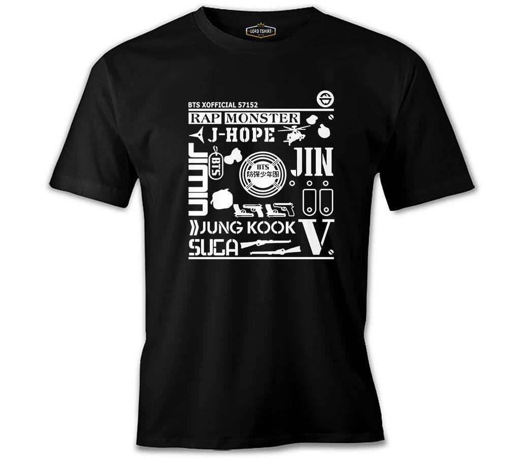 BTS - 57152 Siyah Erkek Tshirt