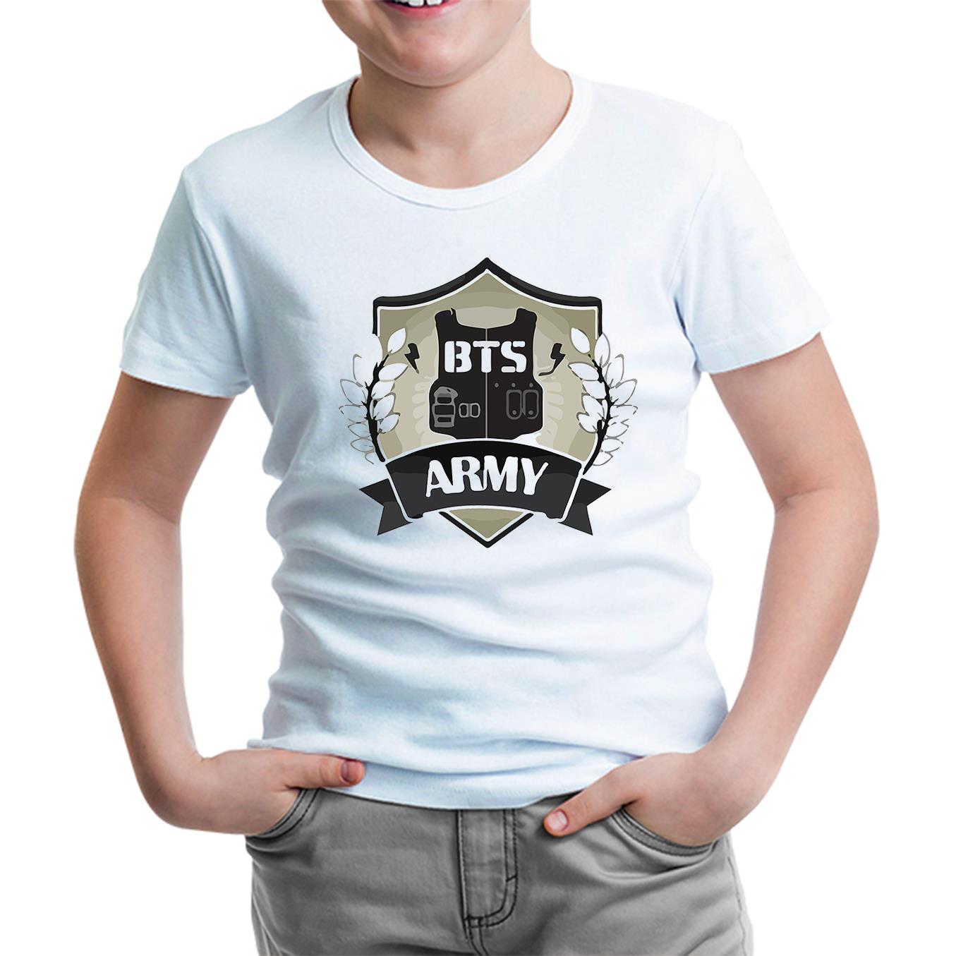 BTS - Army Arma Beyaz Çocuk Tshirt
