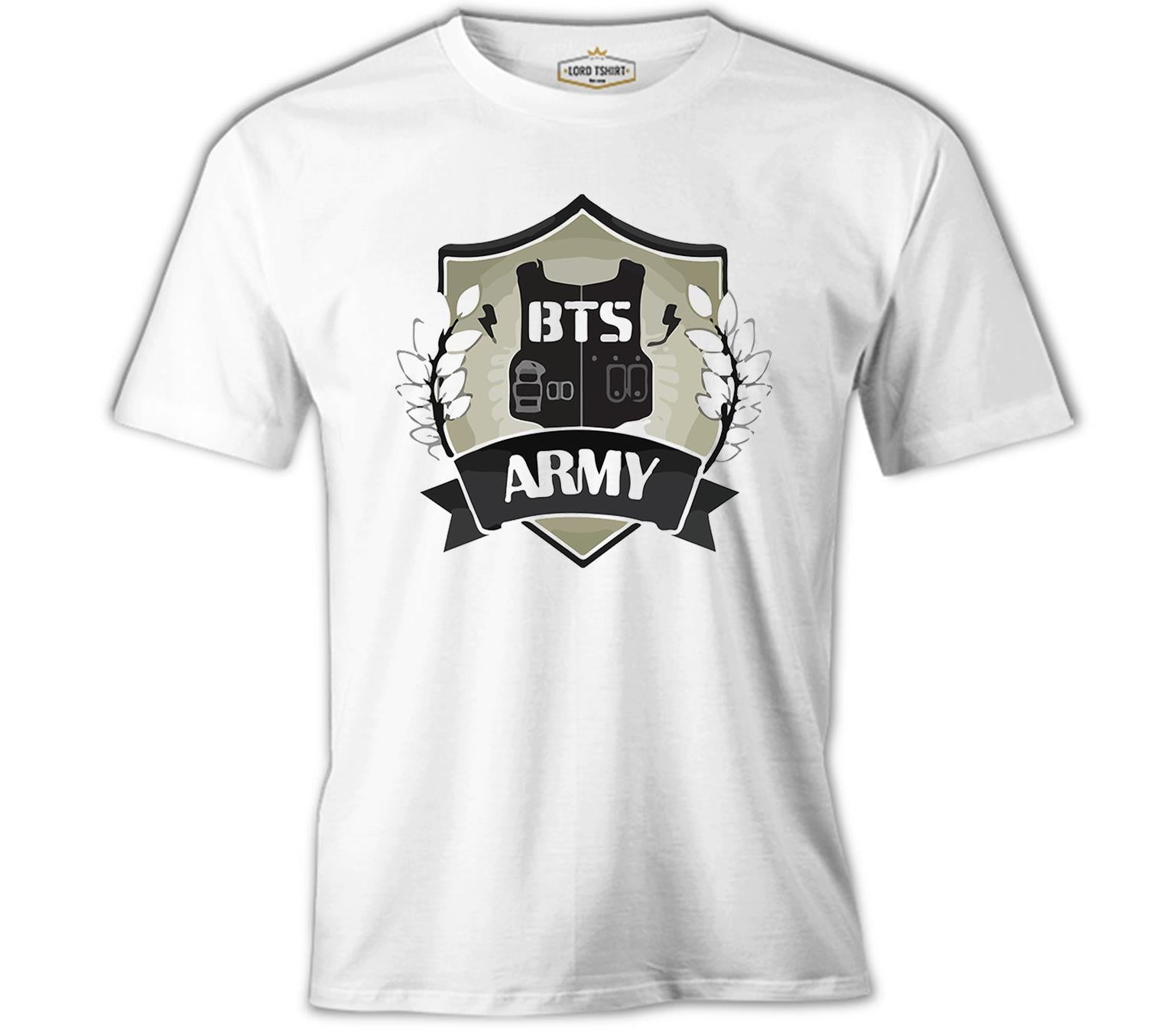 BTS - Army Arma Beyaz Erkek Tshirt