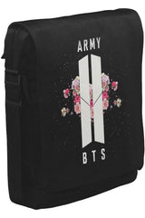BTS - Army Logo Hit Unisex Siyah Postacı Çanta