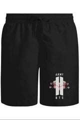 BTS - Army Logo Hit Unisex Siyah Şort