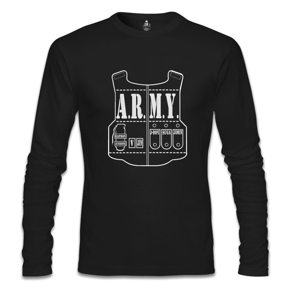 BTS - Army Siyah Erkek Sweatshirt