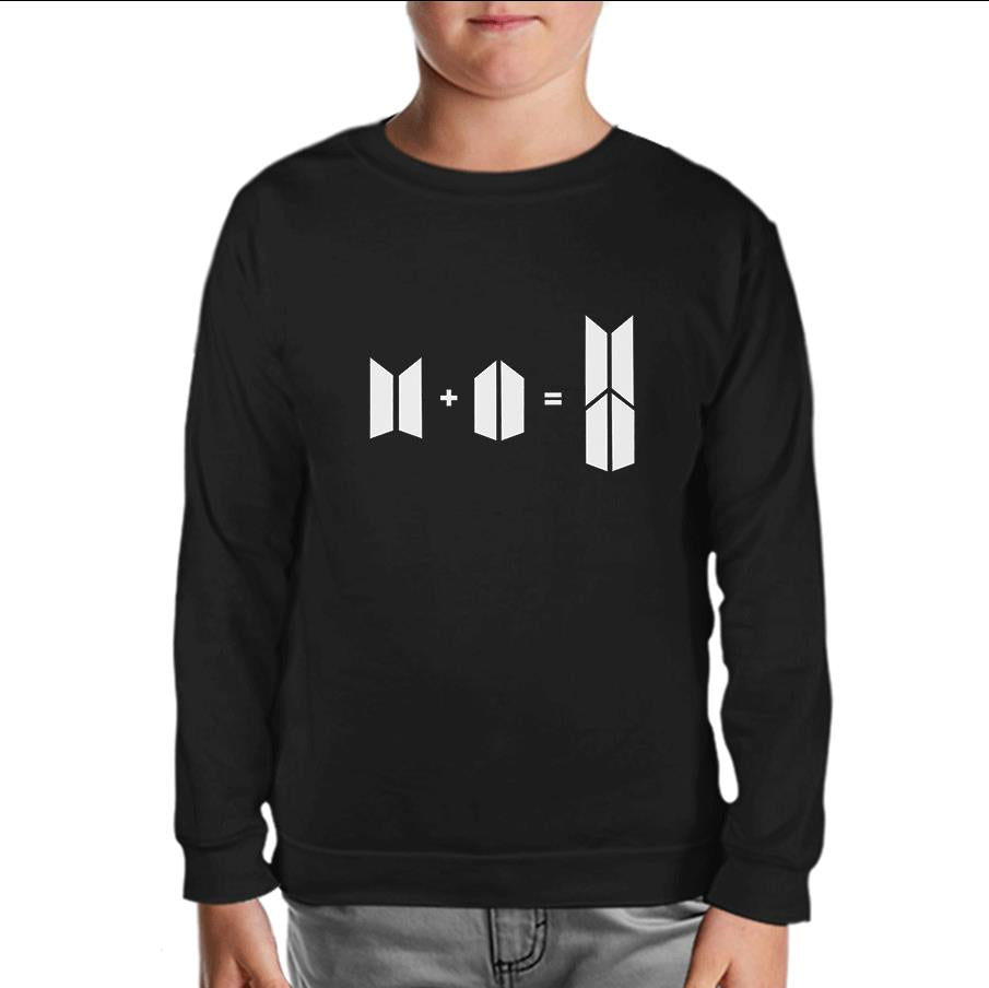 BTS - Bts + Army Black Kids Sweatshirt