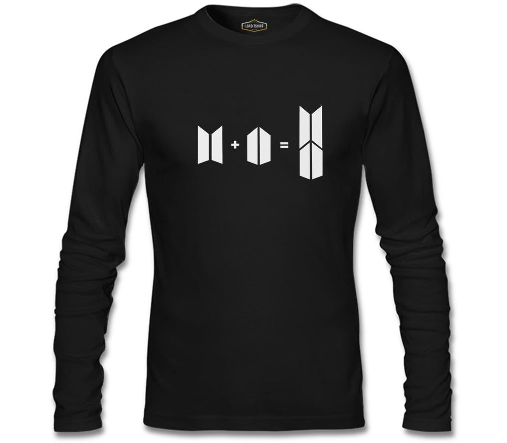 BTS -  Bts + Army Siyah Erkek Sweatshirt