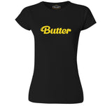 BTS - Butter Siyah Kadın Tshirt