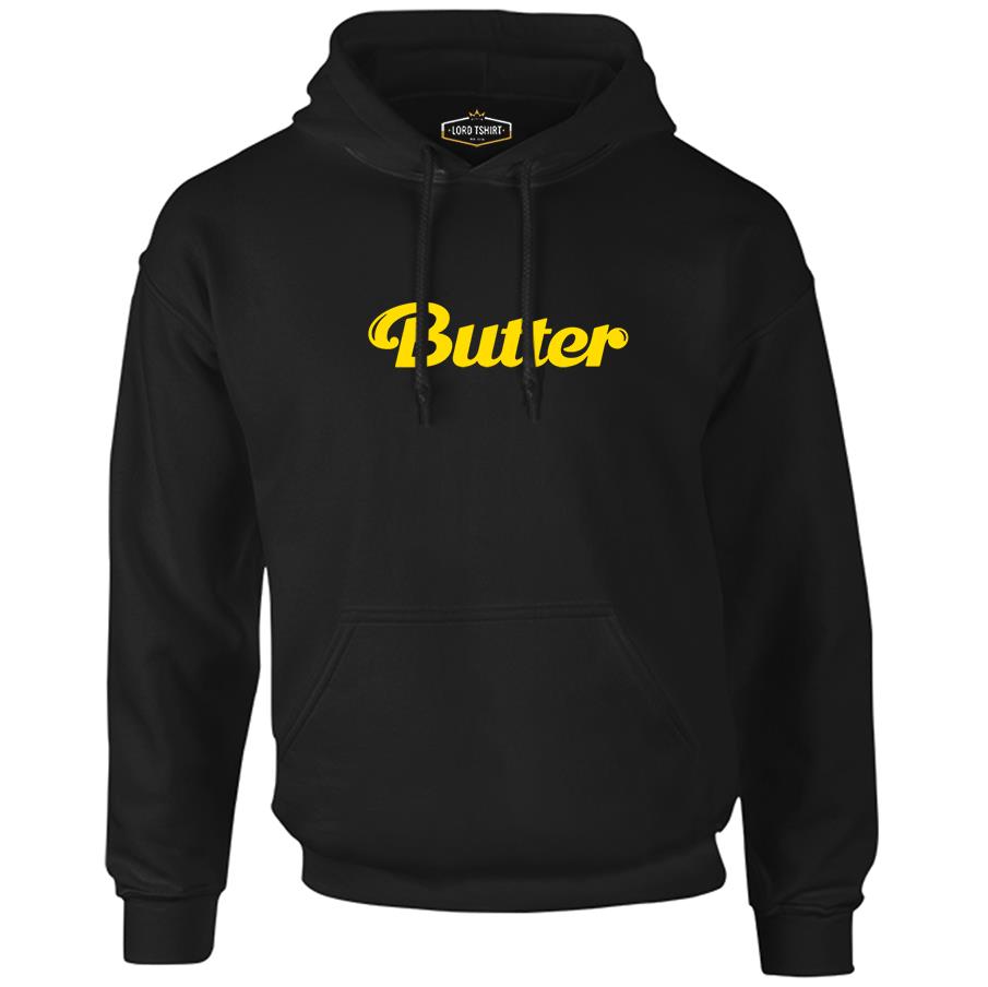 BTS - Butter Black Men's Zipperless Hoodie