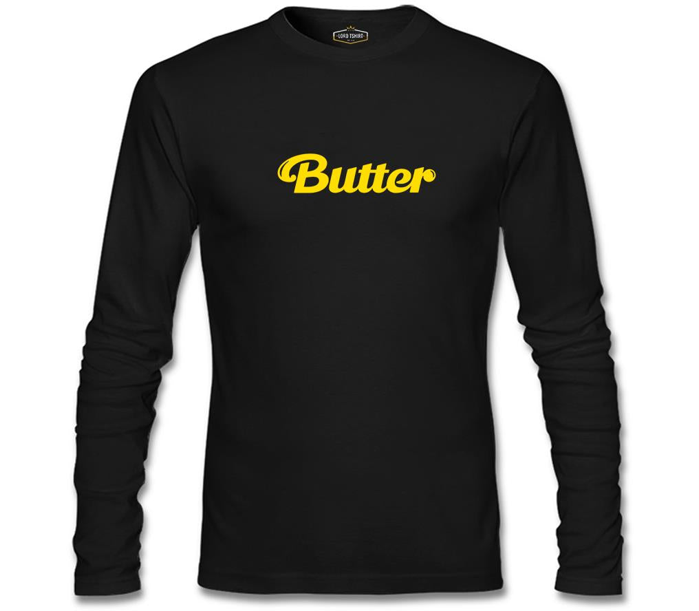 BTS - Butter Siyah Erkek Sweatshirt