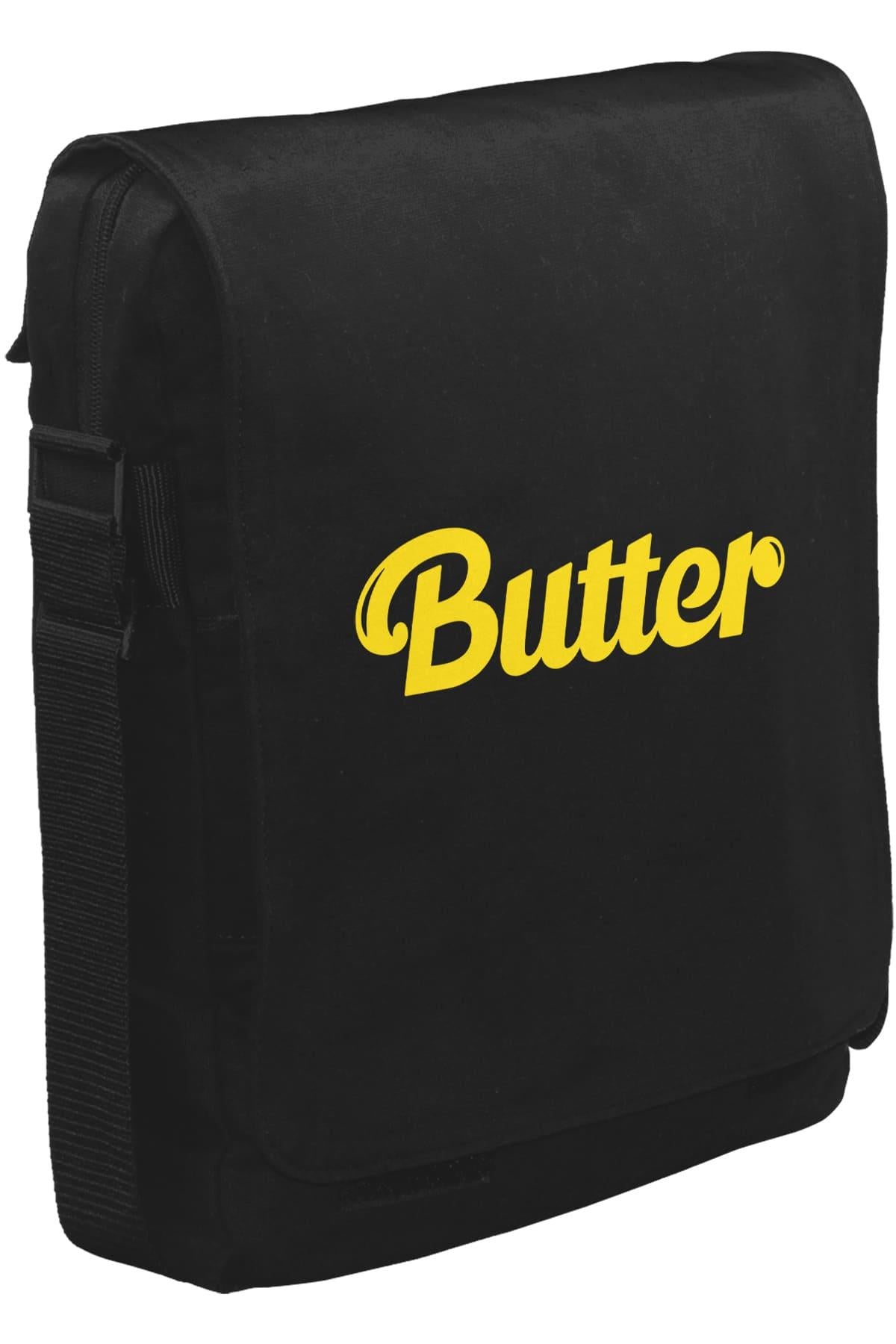 BTS - Butter Unisex Siyah Postacı Çanta