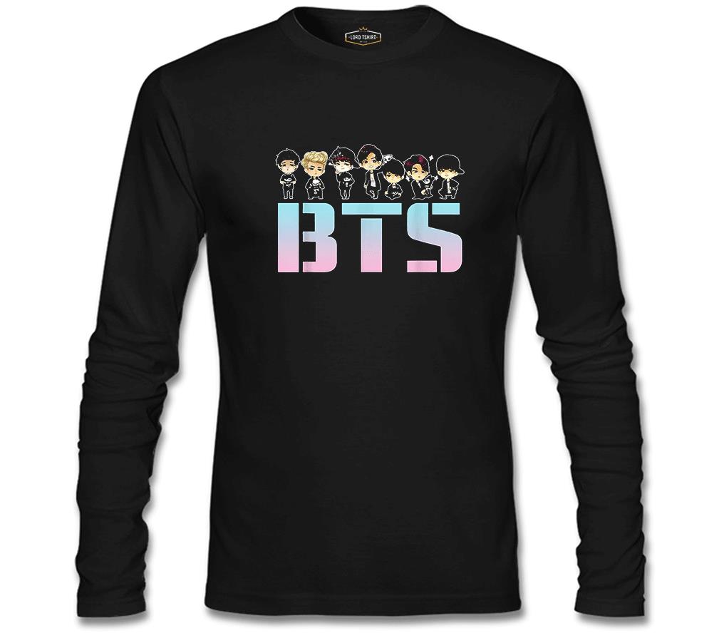 BTS - Guys Siyah Erkek Sweatshirt