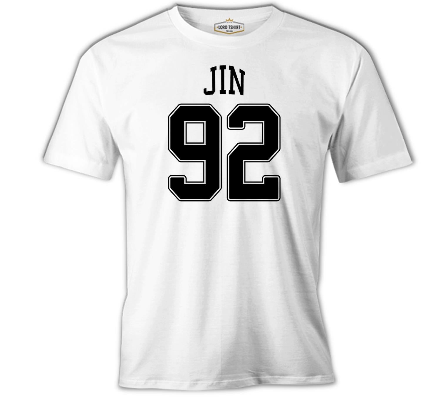 BTS - Jin 92 Beyaz Erkek Tshirt